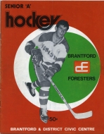 Brantford Foresters 1974-75 program cover