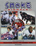 Brantford Smoke 1997-98 program cover