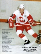 Calgary Spurs 1987-88 program cover