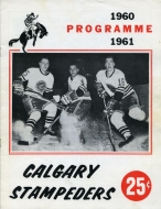 Calgary Stampeders 1960-61 program cover
