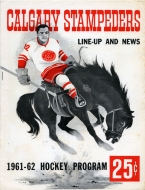 Calgary Stampeders 1961-62 program cover