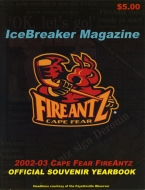 Cape Fear Fire Antz 2002-03 program cover