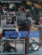 Charlotte Checkers 1994-95 program cover