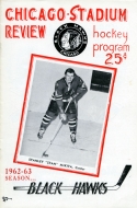 Chicago Blackhawks 1962-63 program cover