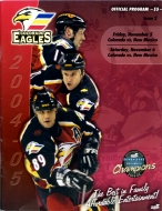 Colorado Eagles 2004-05 program cover
