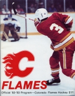 Colorado Flames 1982-83 program cover