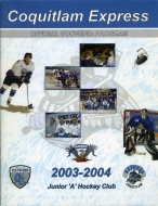 Coquitlam Express 2003-04 program cover