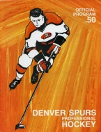 Denver Spurs 1968-69 program cover