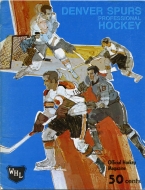 Denver Spurs 1969-70 program cover