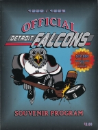 Detroit Falcons 1992-93 program cover