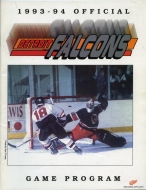 Detroit Falcons 1993-94 program cover