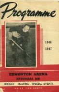 Edmonton Flyers 1946-47 program cover