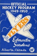 Edmonton Flyers 1949-50 program cover