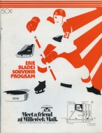 Erie Blades 1975-76 program cover