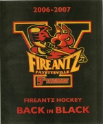 Fayetteville FireAntz 2006-07 program cover