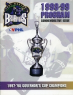 Fort Worth Brahmas 1998-99 program cover
