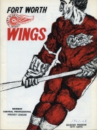 Fort Worth Wings 1967-68 program cover