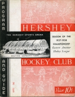 Hershey Bears 1937-38 program cover