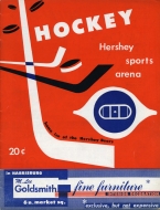 Hershey Bears 1953-54 program cover