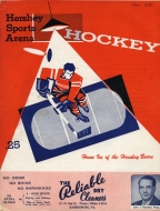 Hershey Bears 1955-56 program cover