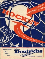 Hershey Bears 1956-57 program cover