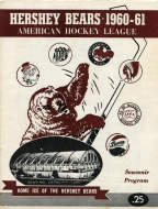 Hershey Bears 1960-61 program cover