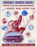 Hershey Bears 1962-63 program cover