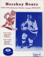 Hershey Bears 1969-70 program cover