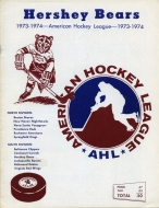 Hershey Bears 1973-74 program cover