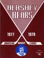 Hershey Bears 1977-78 program cover