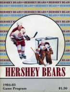 Hershey Bears 1984-85 program cover