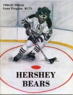 Hershey Bears 1986-87 program cover