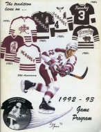 Hershey Bears 1992-93 program cover