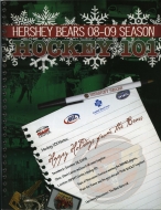 Hershey Bears 2008-09 program cover