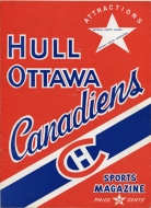 Hull-Ottawa Canadiens 1957-58 program cover