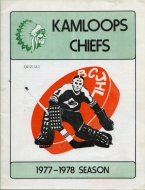 Kamloops Chiefs 1977-78 program cover