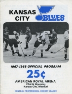 Kansas City Blues 1967-68 program cover