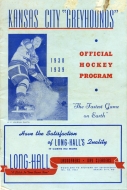 Kansas City Greyhounds 1938-39 program cover