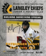 Langley Chiefs 2007-08 program cover