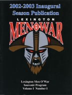 Lexington Men O'War 2002-03 program cover