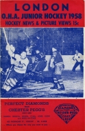 London Diamonds 1958-59 program cover