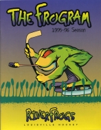 Louisville Riverfrogs 1995-96 program cover
