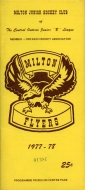 Milton Flyers 1977-78 program cover