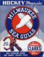 Milwaukee Sea Gulls 1950-51 program cover