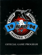 Minnesota Arctic Blast 1993-94 program cover