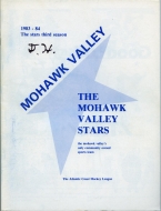 Mohawk Valley Stars 1983-84 program cover
