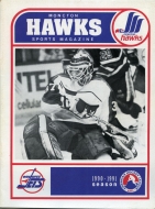 Moncton Hawks 1990-91 program cover