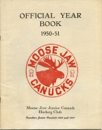 Moose Jaw Canucks 1950-51 program cover