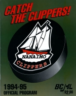Nanaimo Clippers 1994-95 program cover