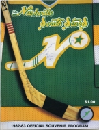 Nashville South Stars 1982-83 program cover